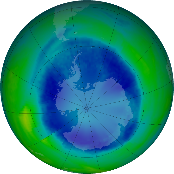 Ozone Map 2003-08-22